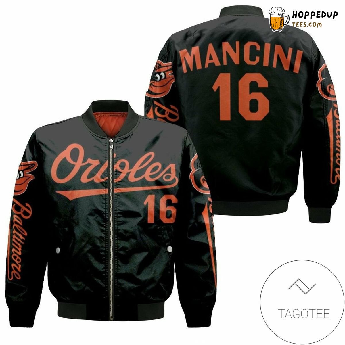 Baltimore Orioles MLB Mancini 16 Tribute Bomber Jacket Edge