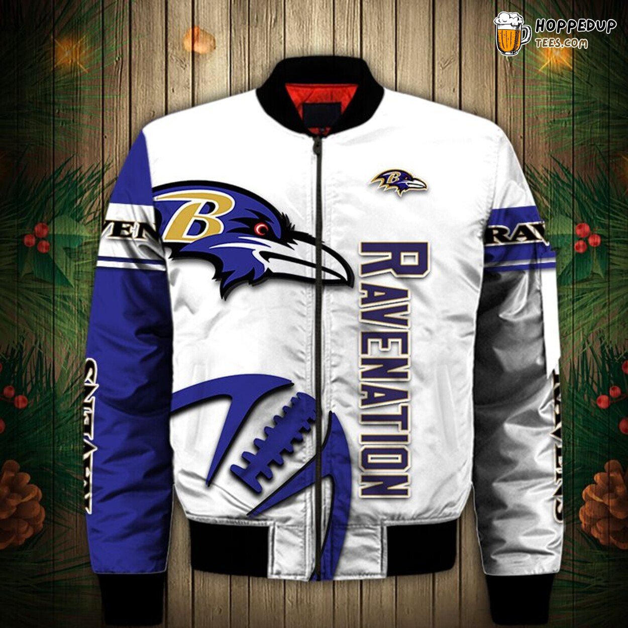 Baltimore Ravens Balls Graphic Bomber Jacket Special Fan Design