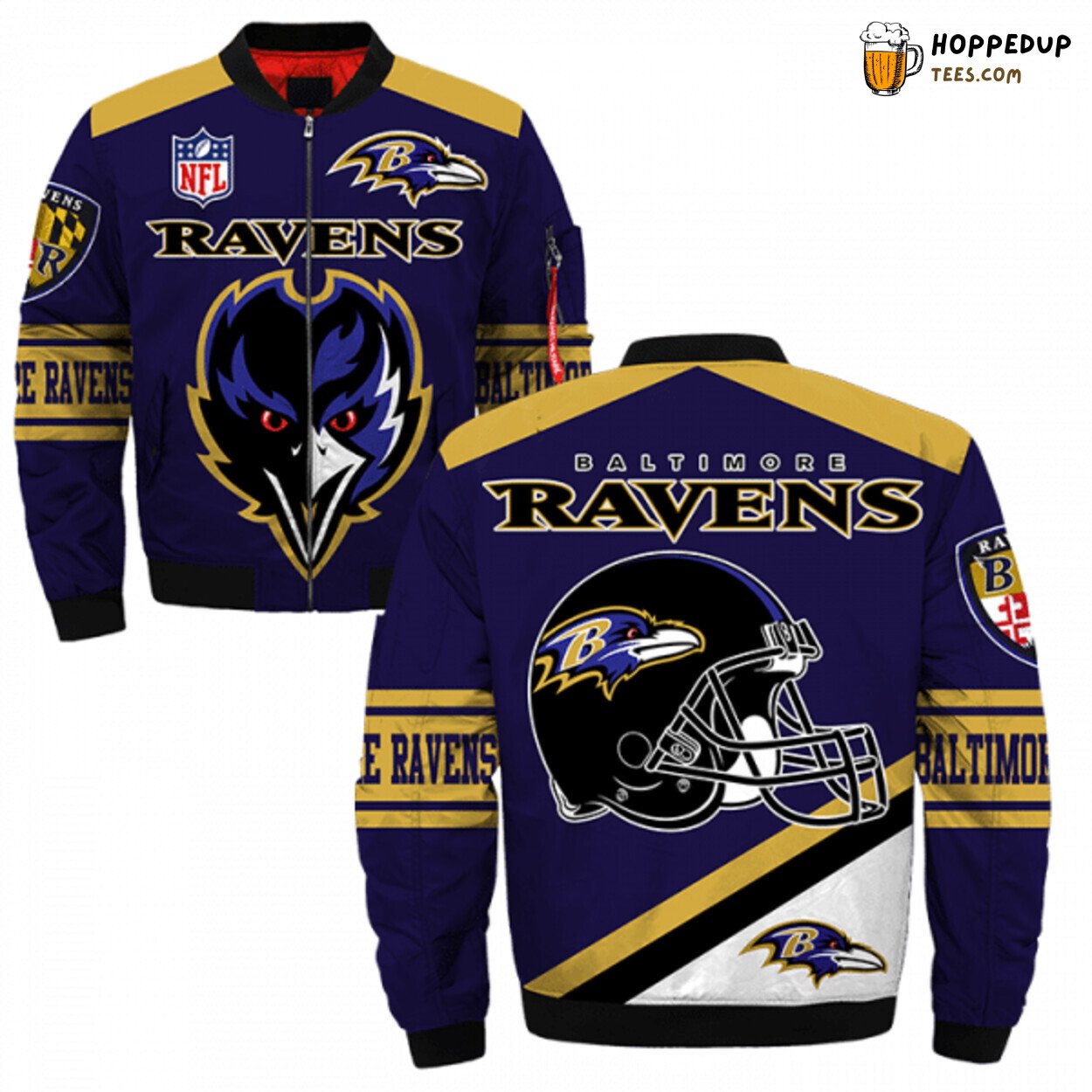 Baltimore Ravens Exclusive 3D Design Premium Bomber Jacket Unique Look