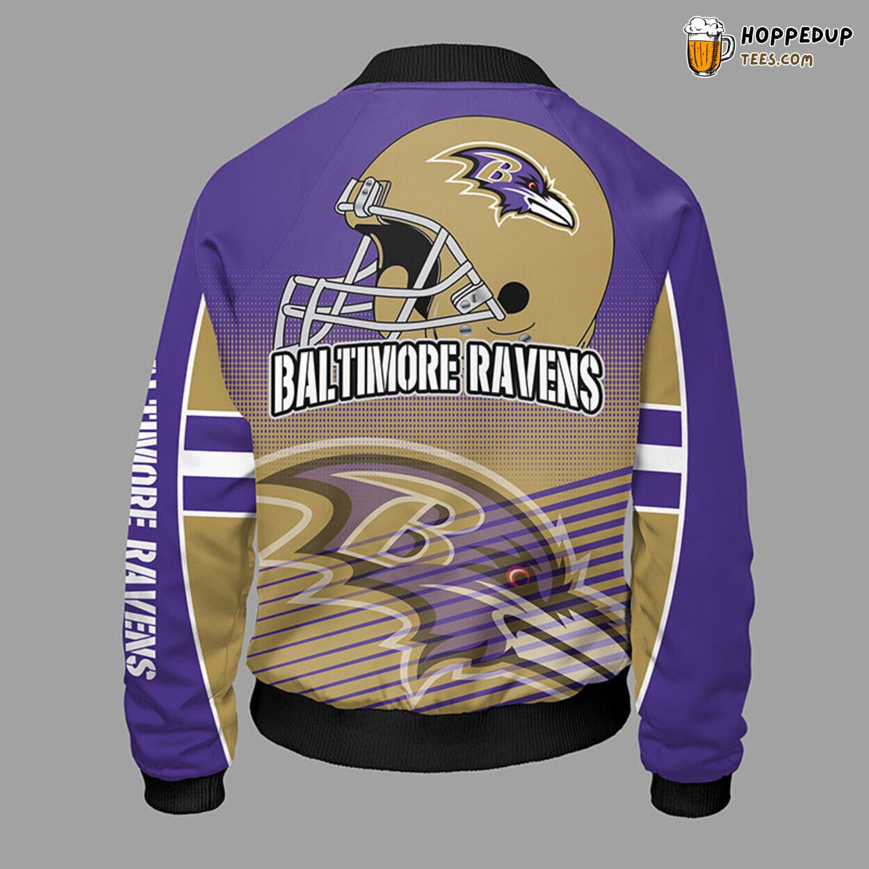 Baltimore Ravens NFL Classic Bomber Jacket Violet Distinct Look