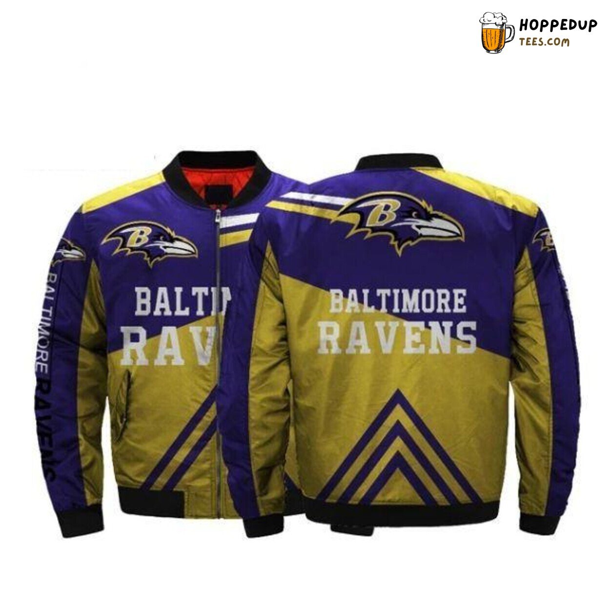 Baltimore Ravens NFL Football Men Sporty Look Bomber Jacket Coat Edition Design