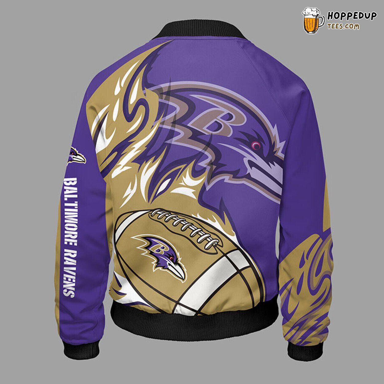 Baltimore Ravens NFL Violet Bomber Jacket Unique Distinctive Style
