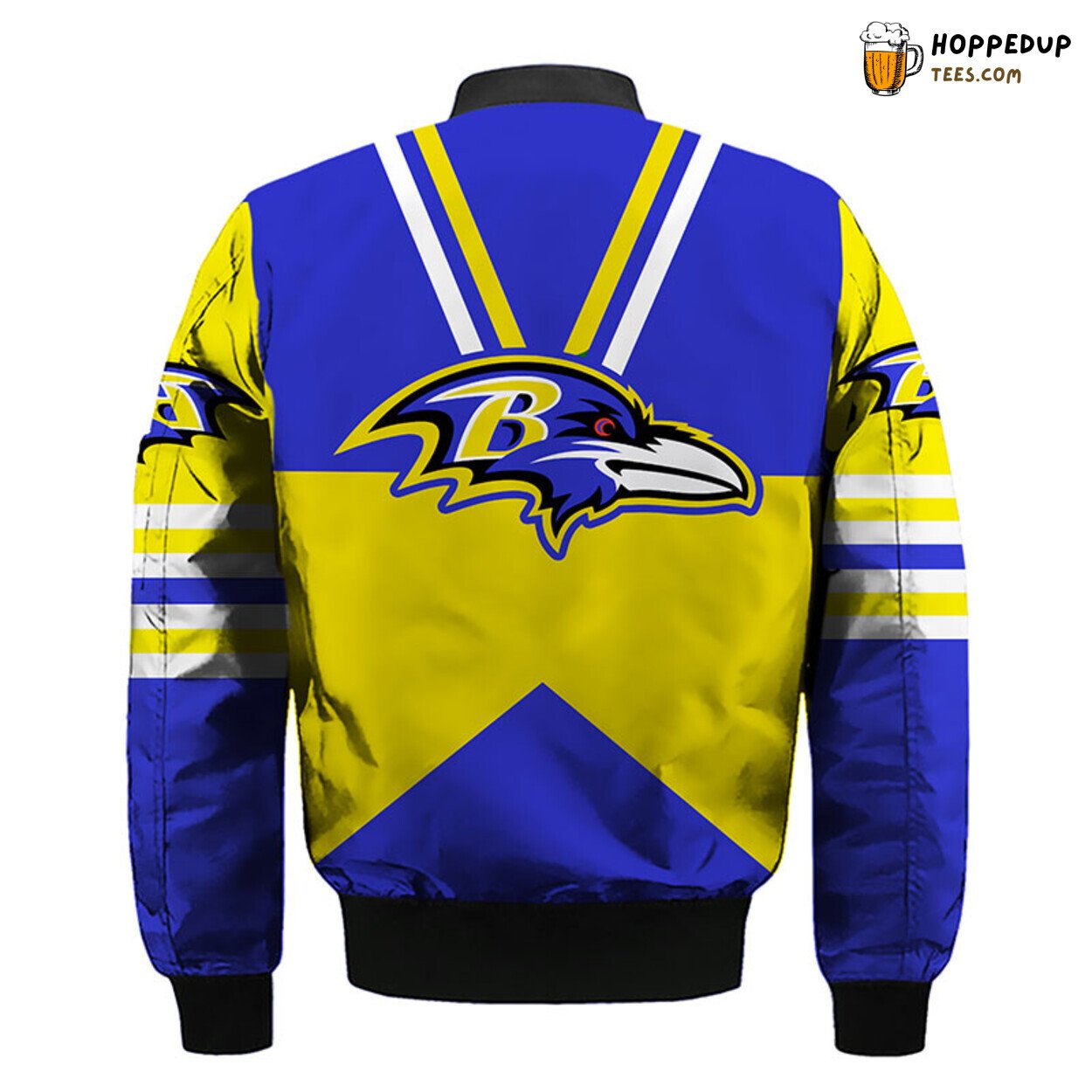 Baltimore Ravens NFL Yellow Blue Bomber Jacket Unique Design