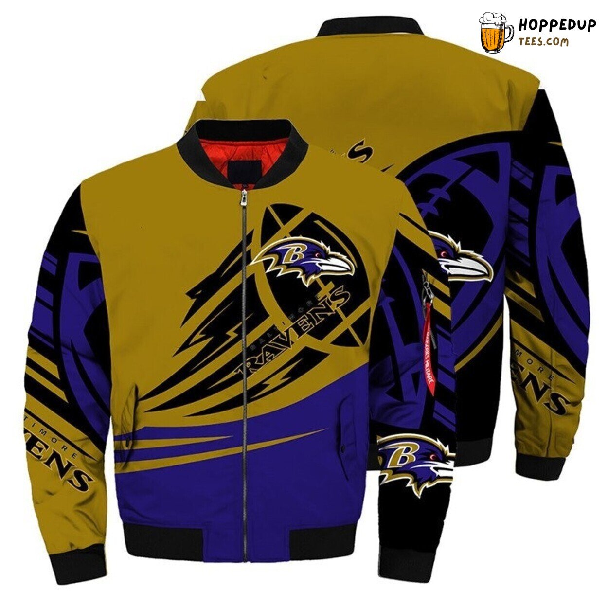 Baltimore Ravens Ultra Balls Graphic Bomber Jacket Unique Design