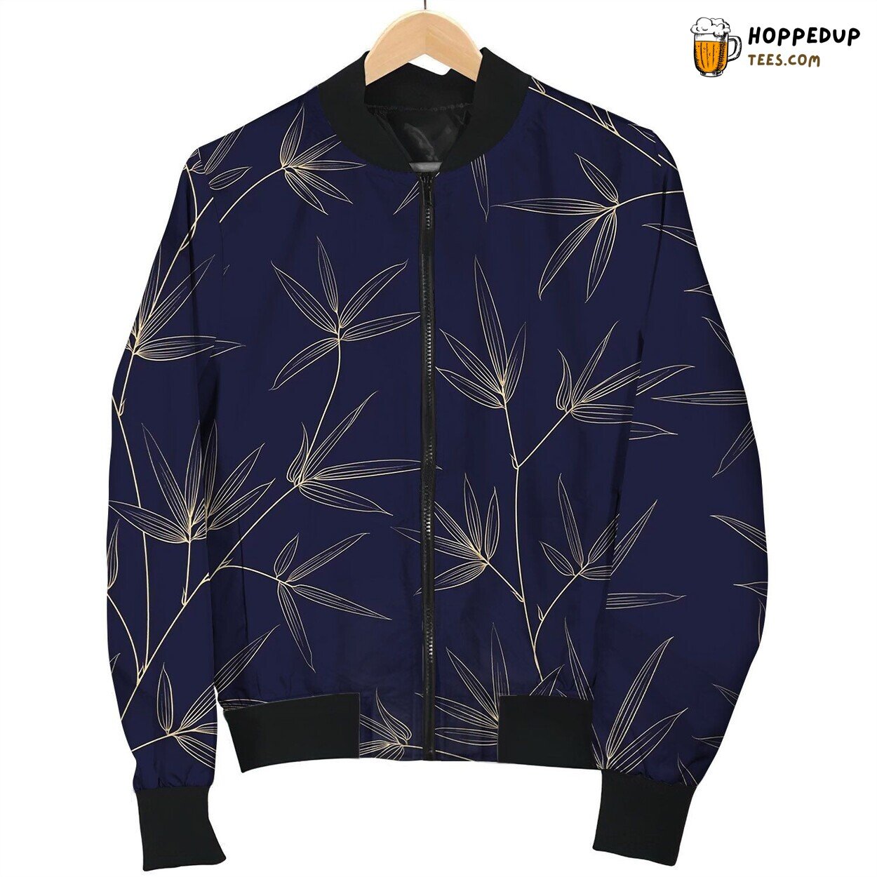 Bamboo Seamless Pattern Great Design Bomber Jacket