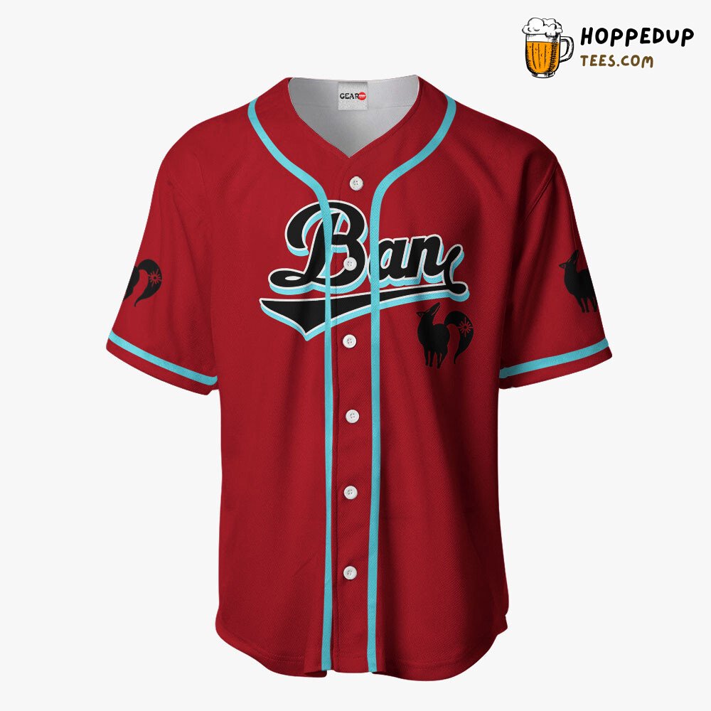 Ban Fox’s Greed Sin Unique Design Anime Baseball Jersey Shirt