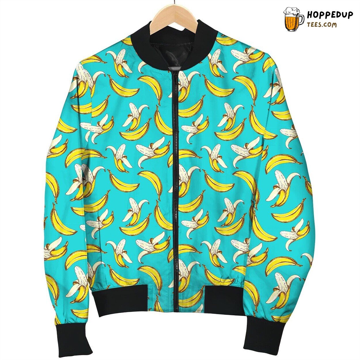 Bananas You Charm Winter Bomber Jacket Tropical Affection Design