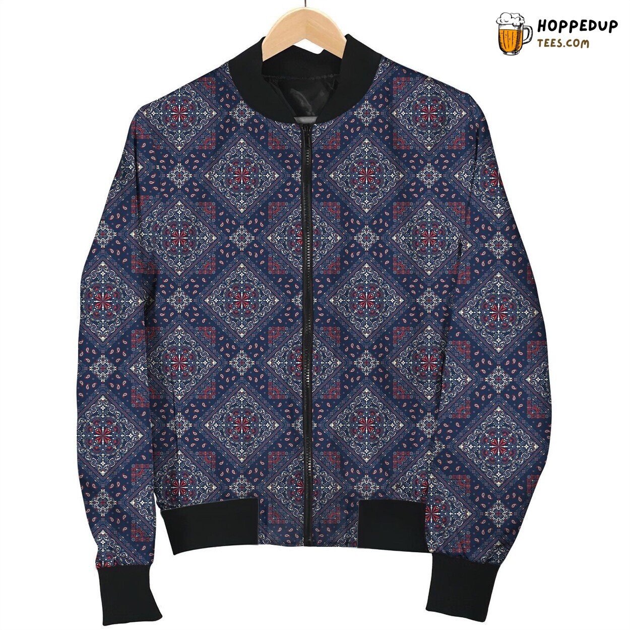 Bandana Cheater Unique Design Winter Bomber Jacket Style Statement