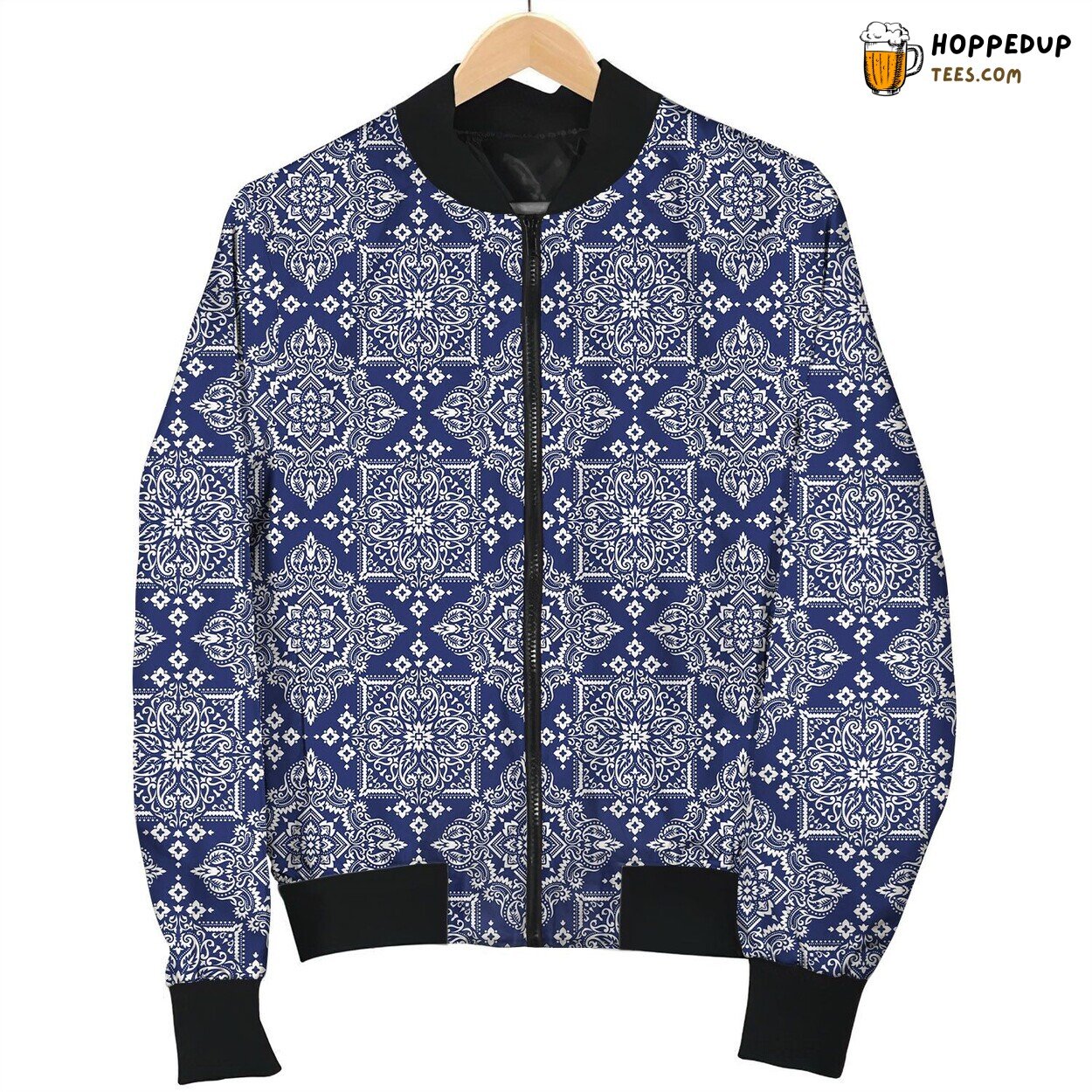 Bandana Feelin’ Blue Medium Bomber Jacket