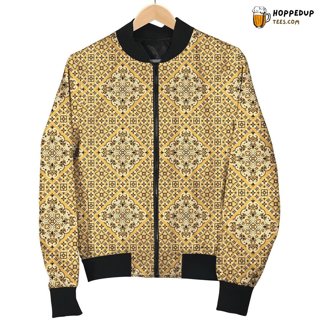 Bandana On Yellow Bomber Jacket
