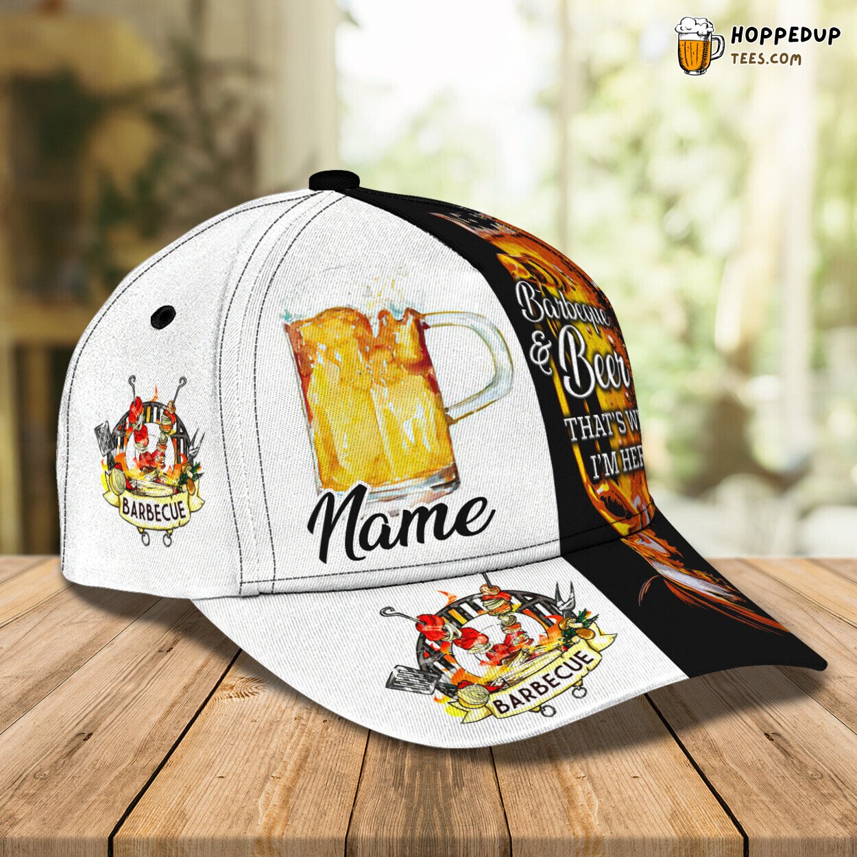 Barbecue Beer 3D Classic Cap Personalized Name Exclusive Unique Design