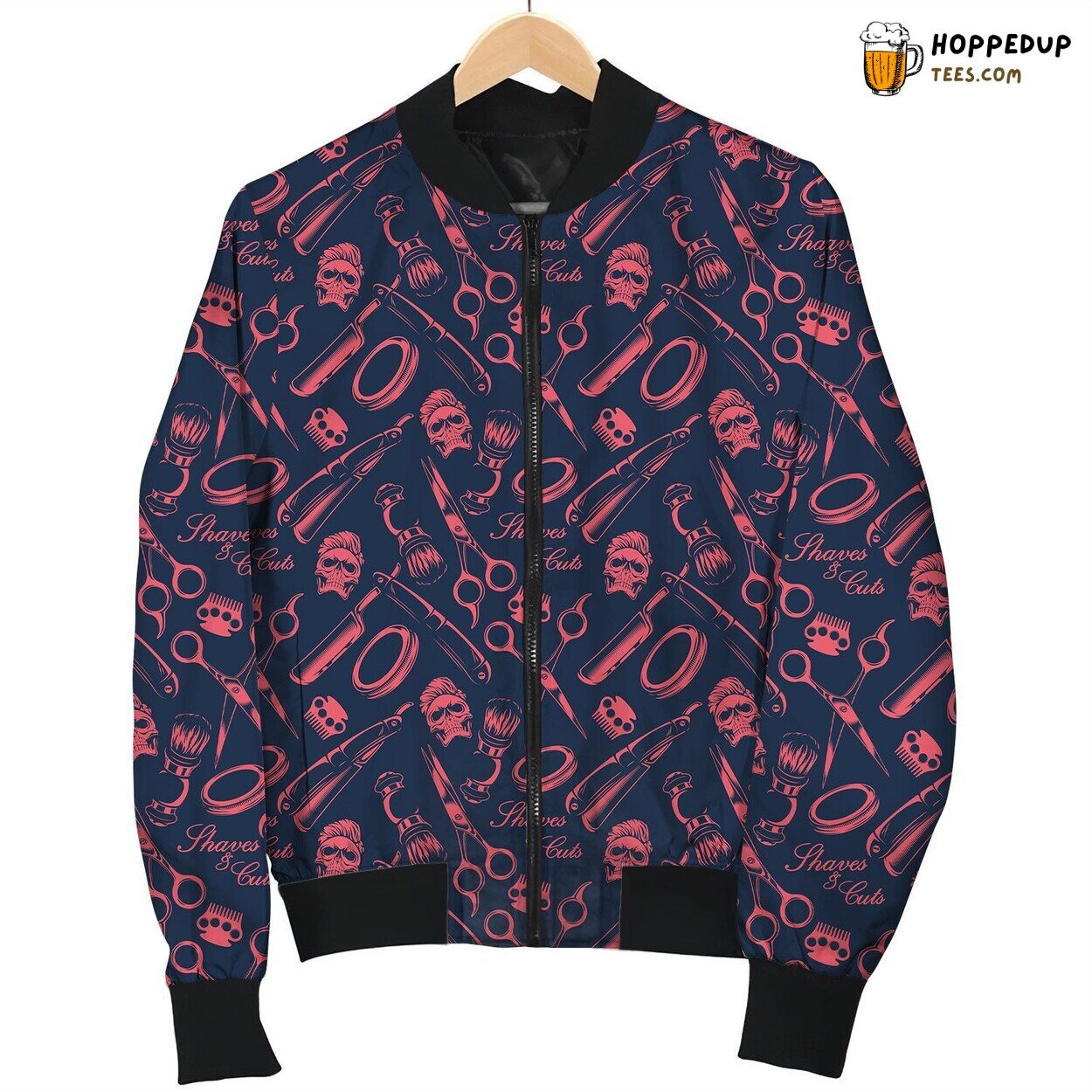 Barber Skull Professional Edge Winter Bomber Jacket Haircut Master