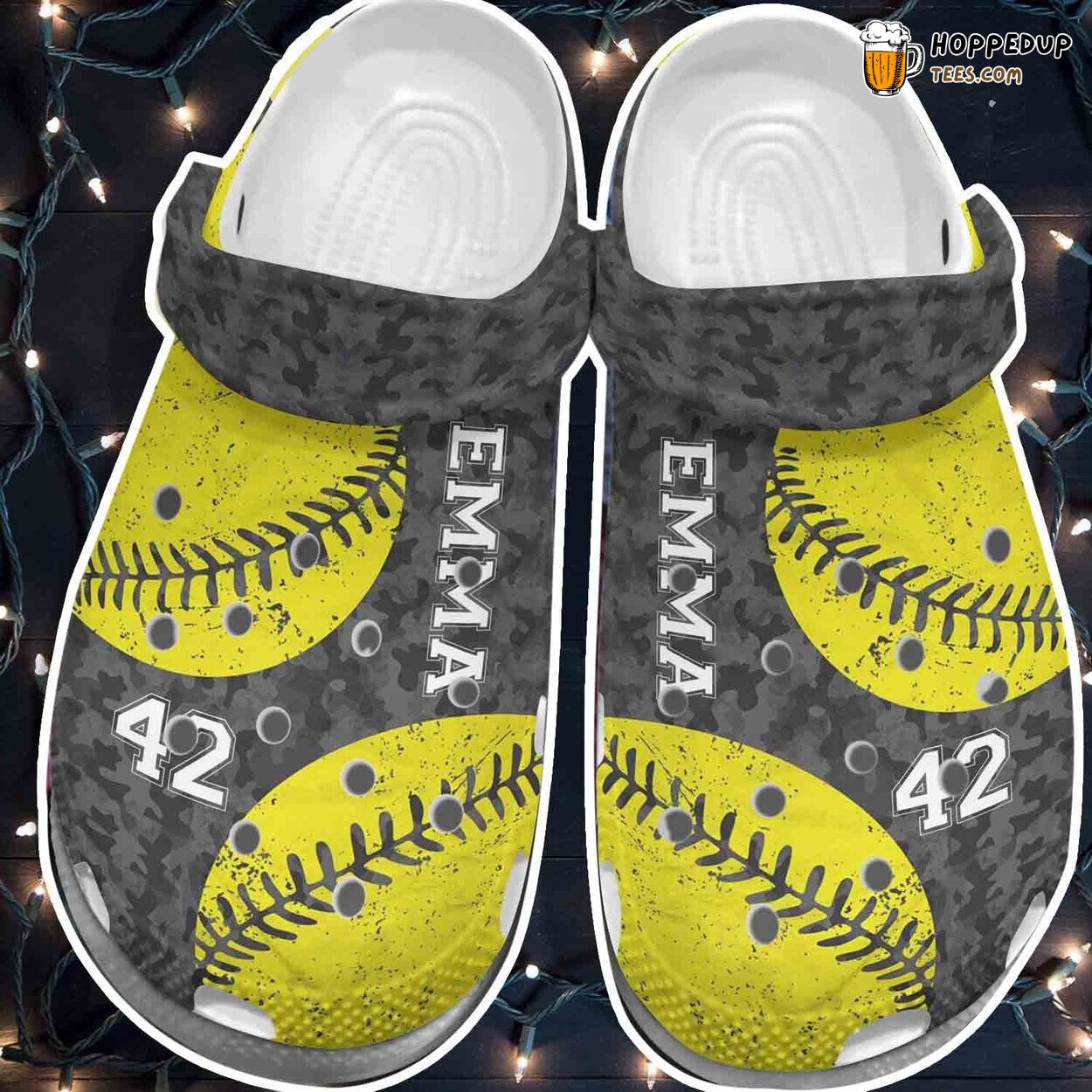 Base Ball Customizable Name Shoes Clogs Sports Fan Personalized Footwear Gift