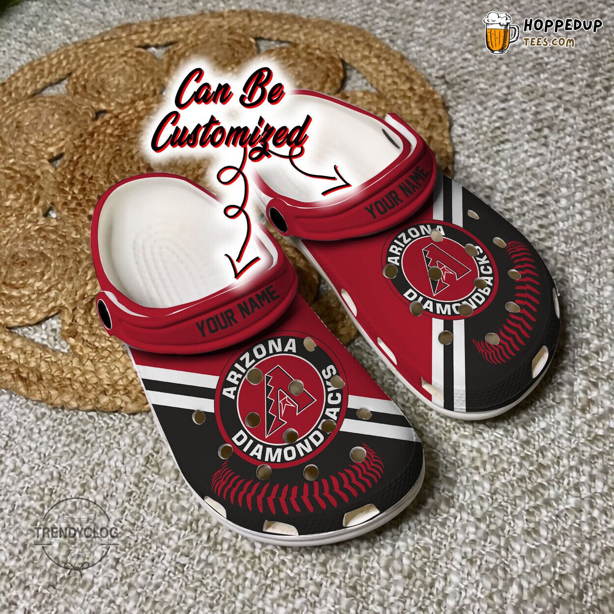 Baseball ADiamondbacks Logo Team Personalized Comfortable Clog Shoes