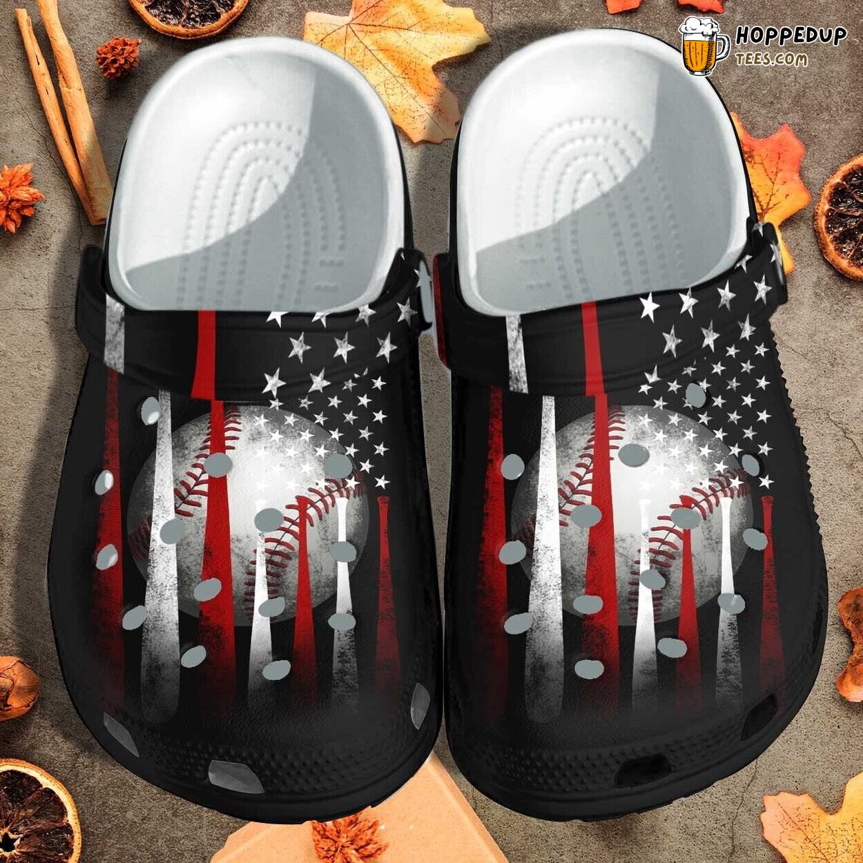 Baseball Ball America Flag Custom Shoes Clogs Lover Gifts Son Husband