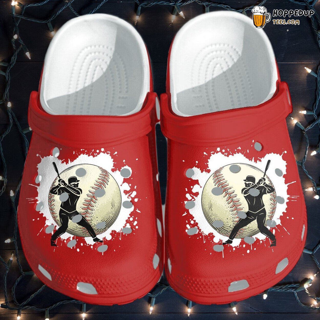Baseball Batter Player Theme Comfortable Clogs Birthday Gift Footwear