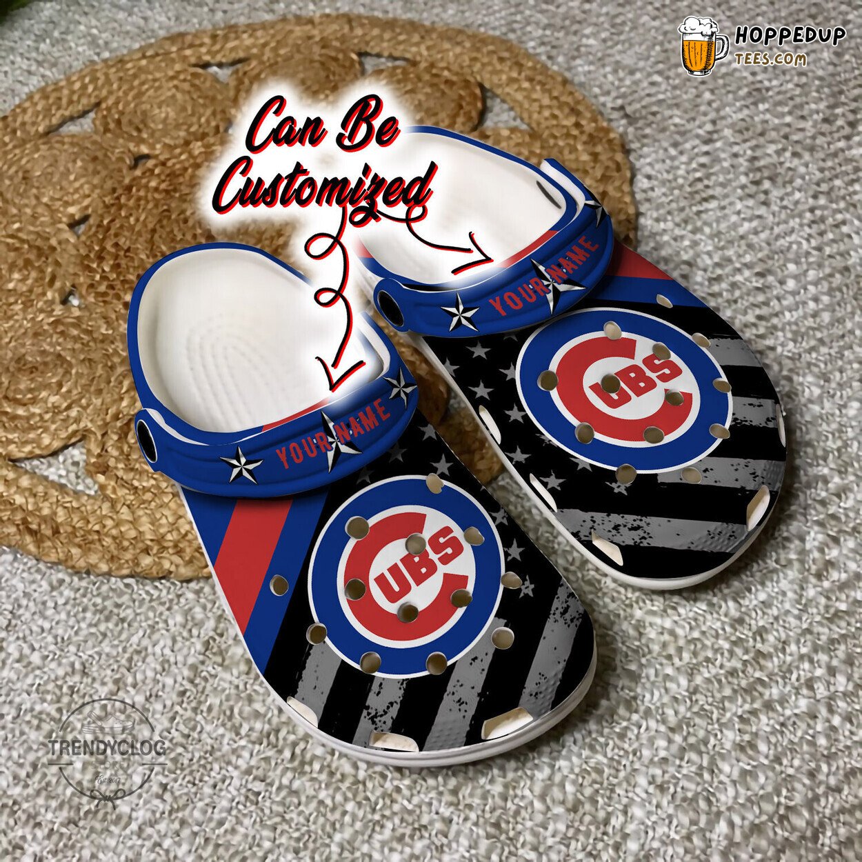 Baseball CCubs American Flag Personalized Comfortable Unique Clogs