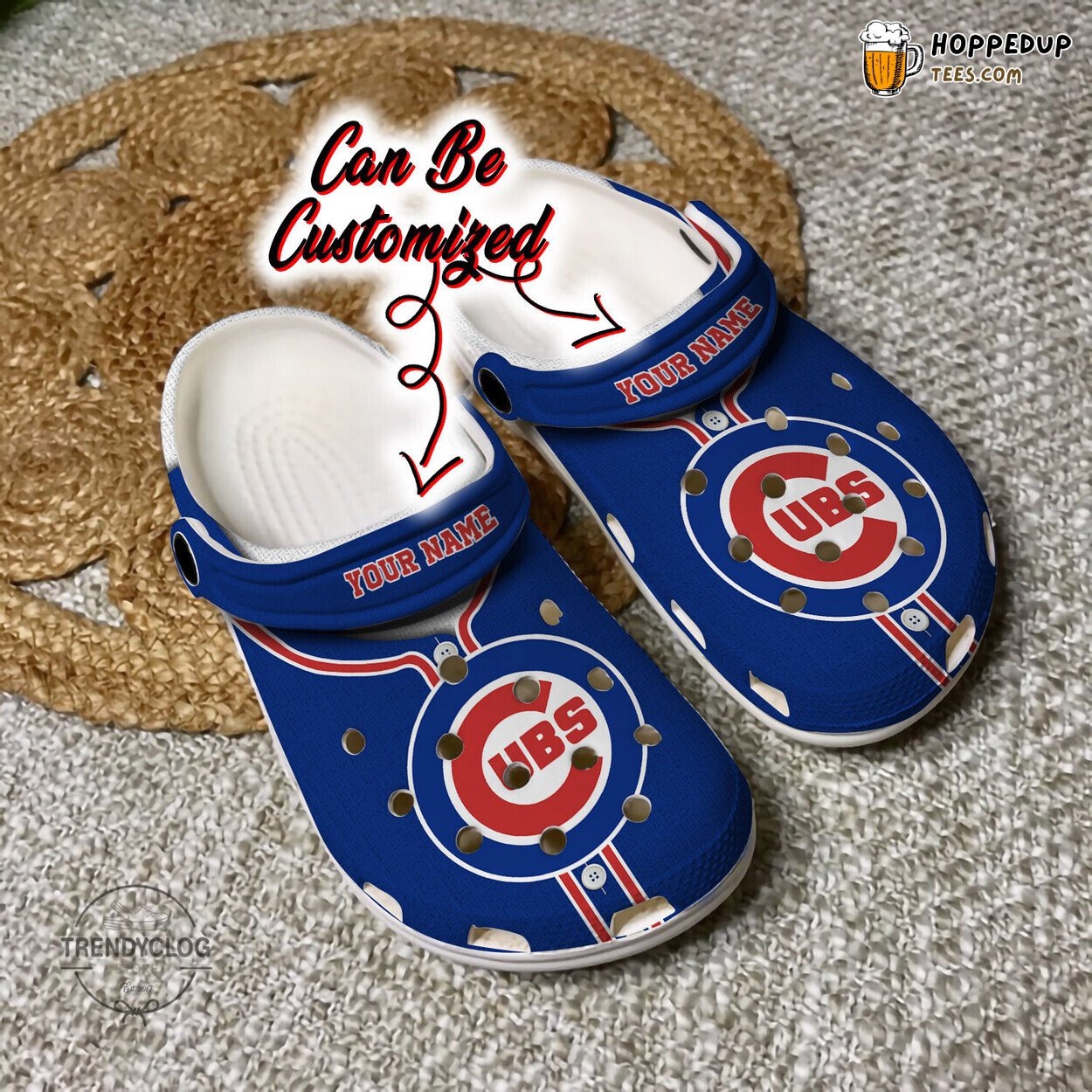 Baseball CCubs Jersey Style Personalized Comfortable Clog Shoes