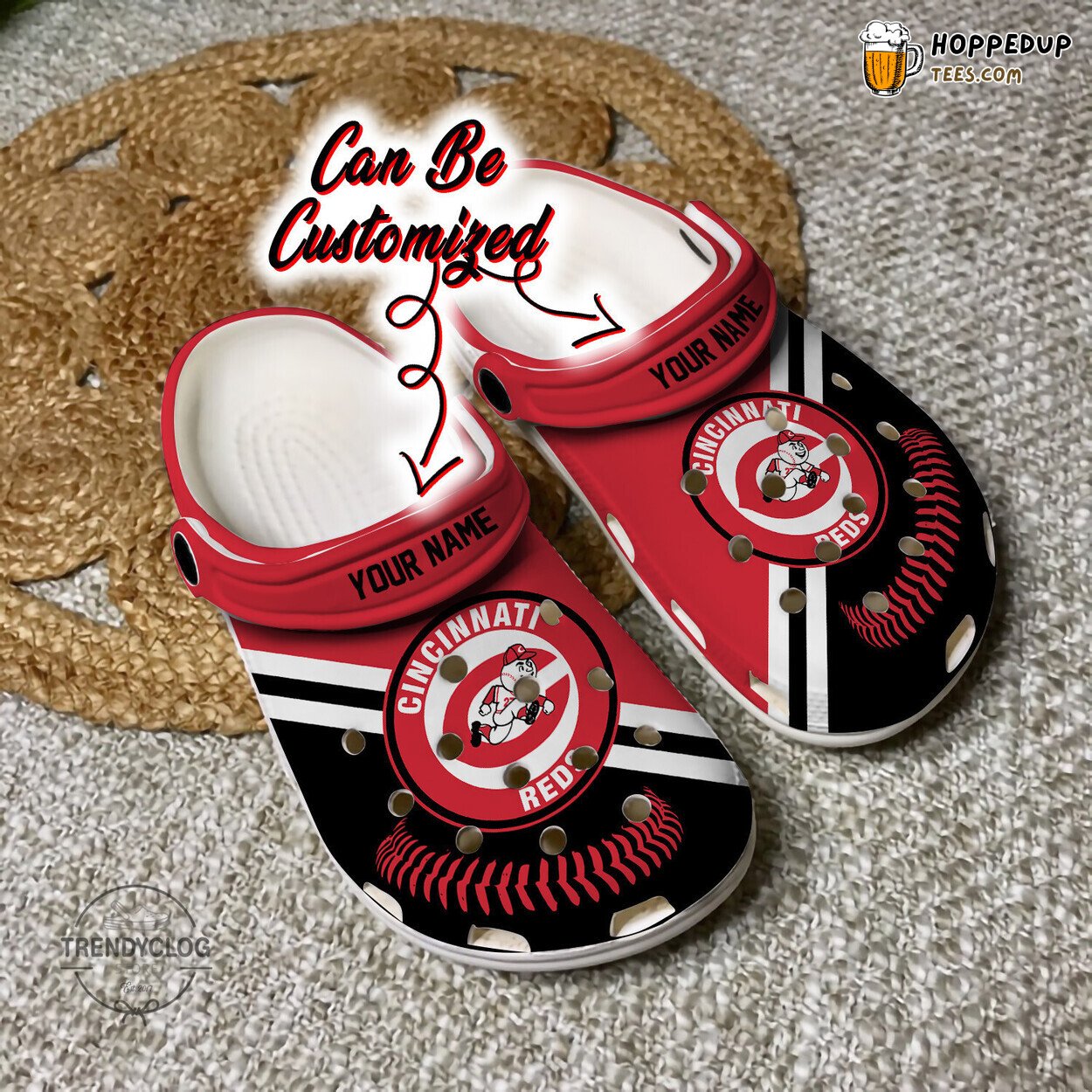 Baseball CReds Logo Team Personalized Comfortable Clog Shoes Design