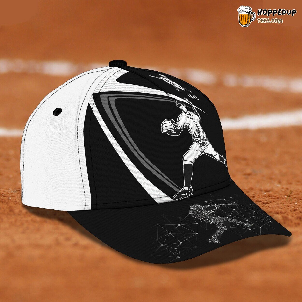 Baseball Fanatic 3D Classic Cap Personalized Unique Design Name Trend