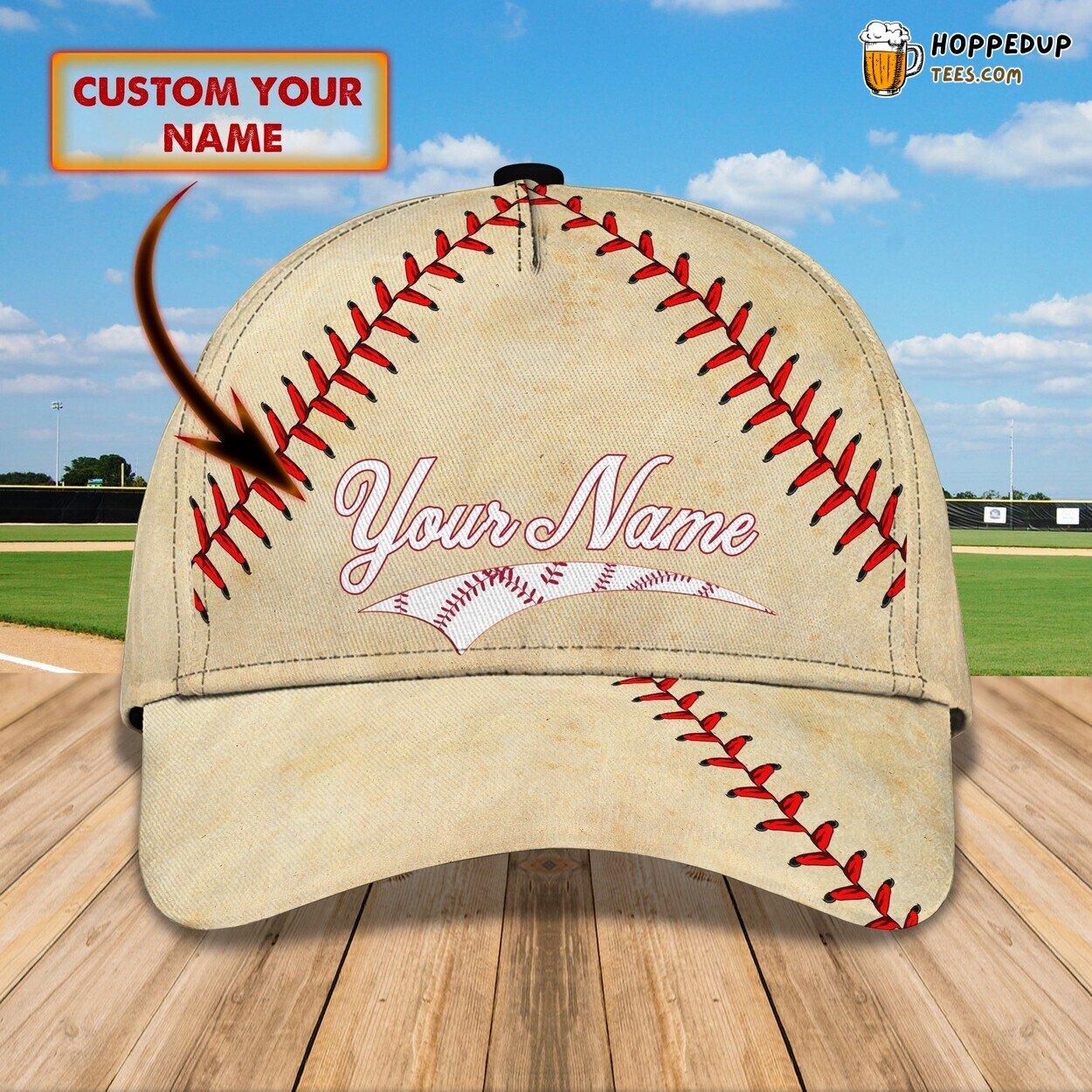 Baseball Fan’s Euphoria 3D Classic Cap Personalized Unique Name Edition