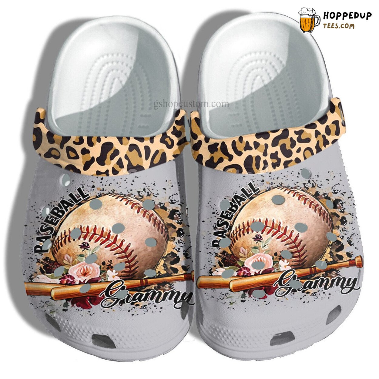 Baseball Grammy Leopard Skin Flower Theme Shoes Mother’s Day Custom Name