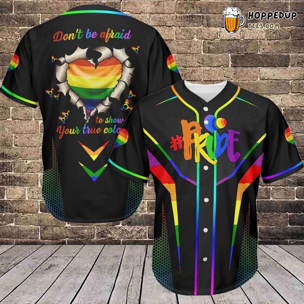 Baseball Jersey Celebration of LGBT Pride Inclusive Love Sports Attire