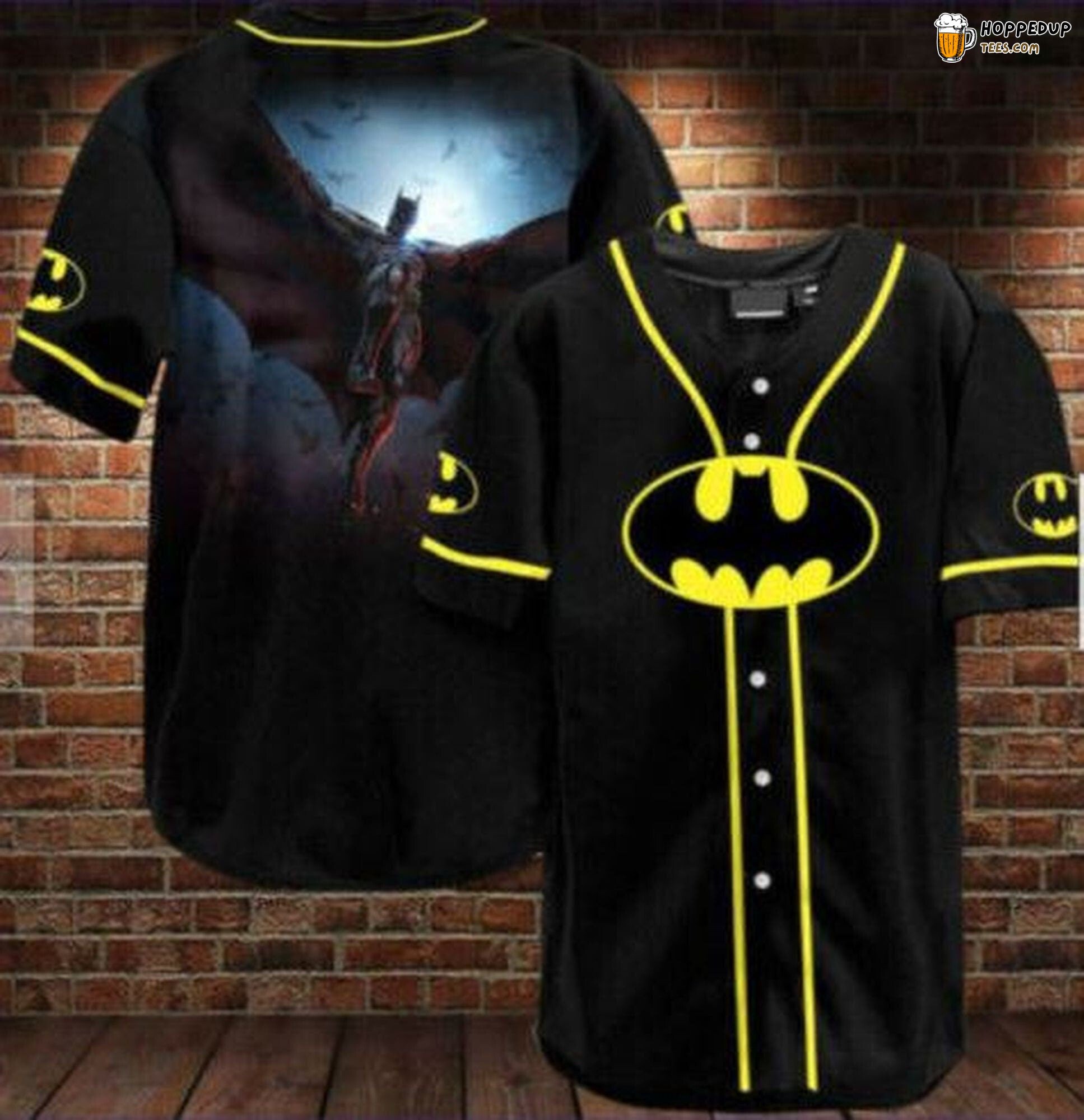 Baseball Jersey Design Embracing Love Batman Theme Unique Distinctive Look