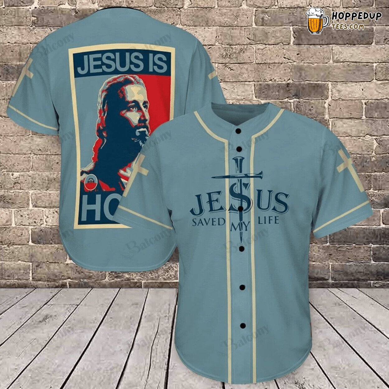 Baseball Jersey Testament of Salvation Through Jesus My Lifesaver