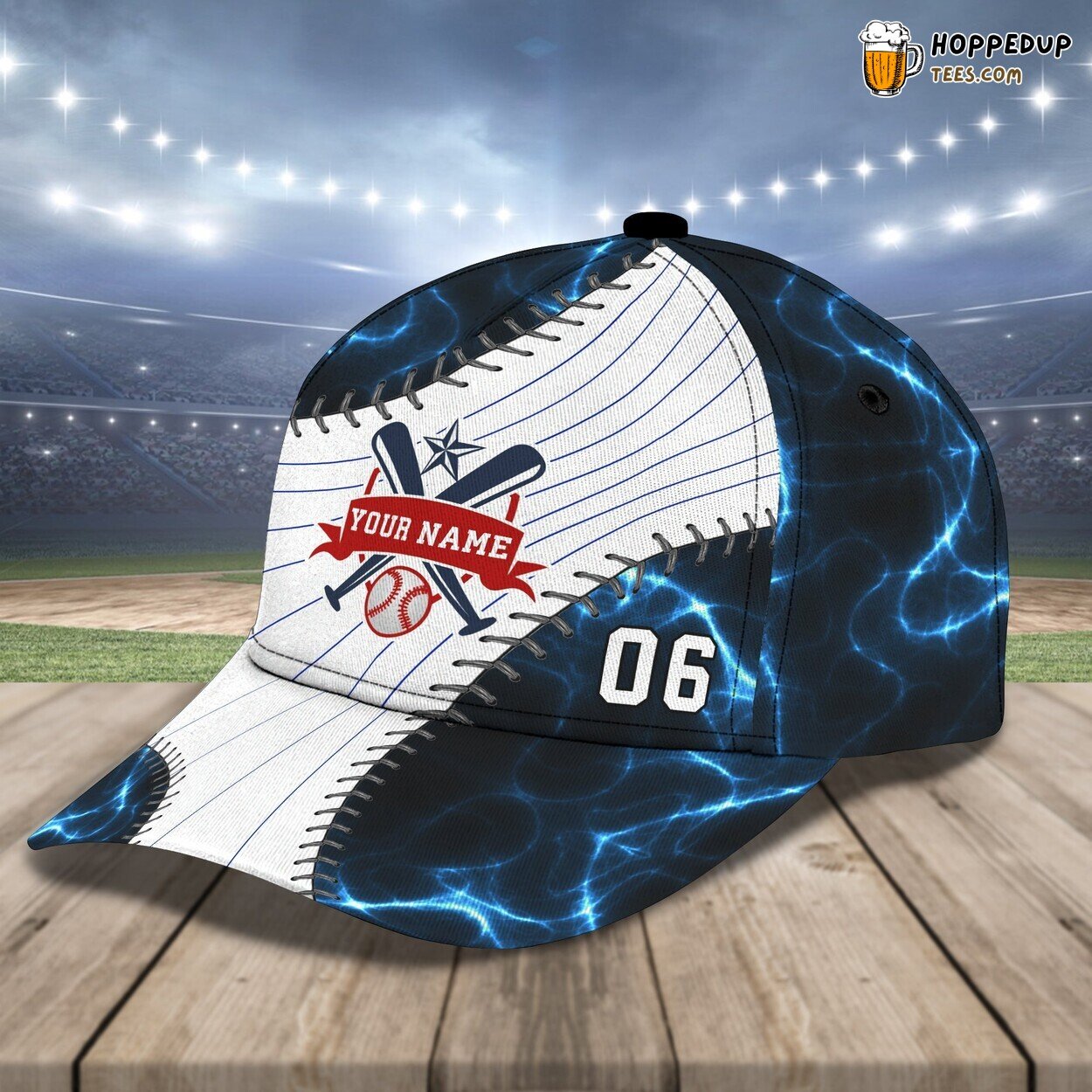 Baseball Lovers 3D Classic Cap Personalized Name Unique Custom Design Look