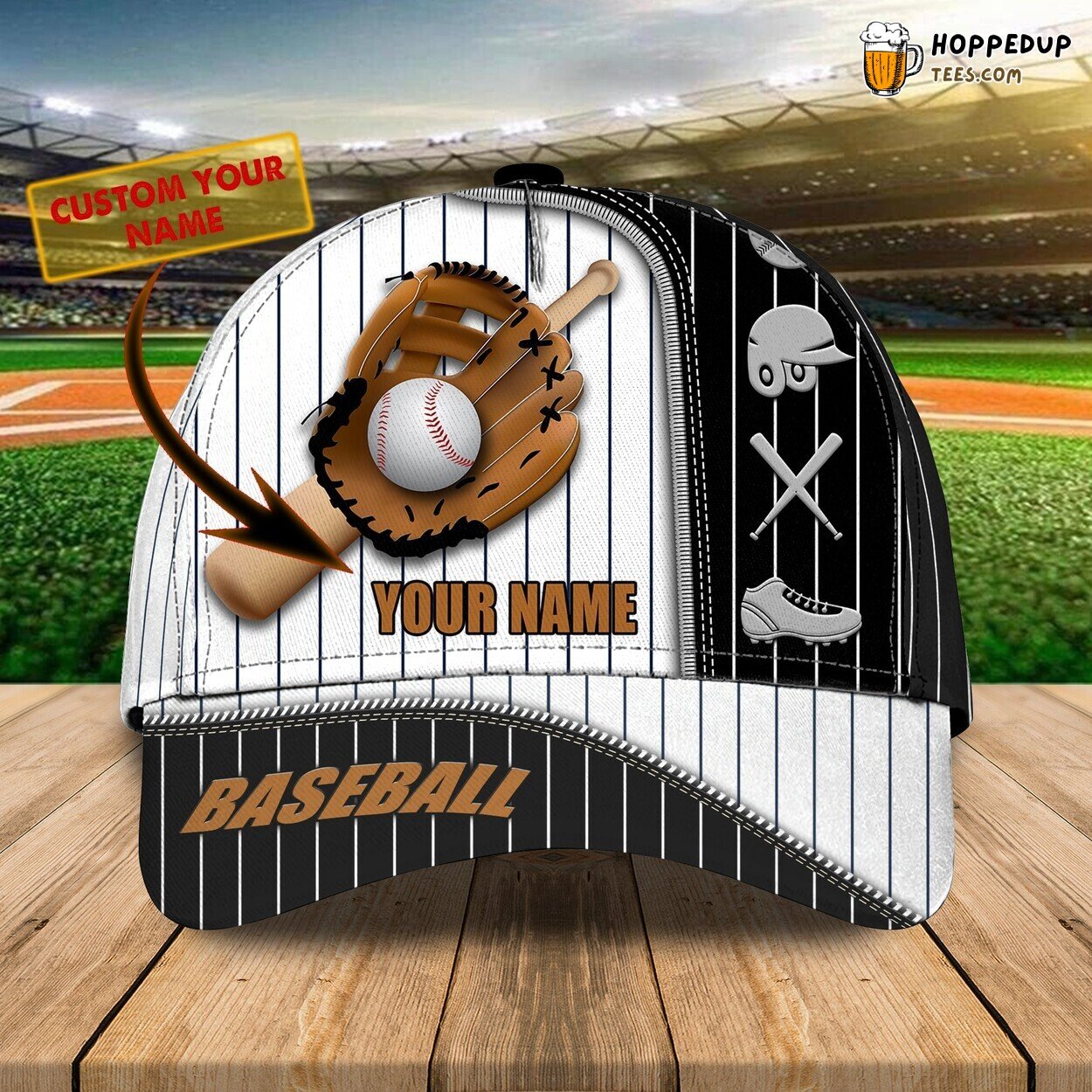 Baseball Lover’s Dream Personalized Classic Cap 3D Unique Game Day Design