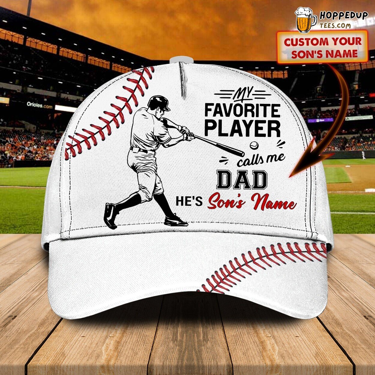 Baseball Lover’s Tribute 3D Classic Cap Personalized Name Special Edition