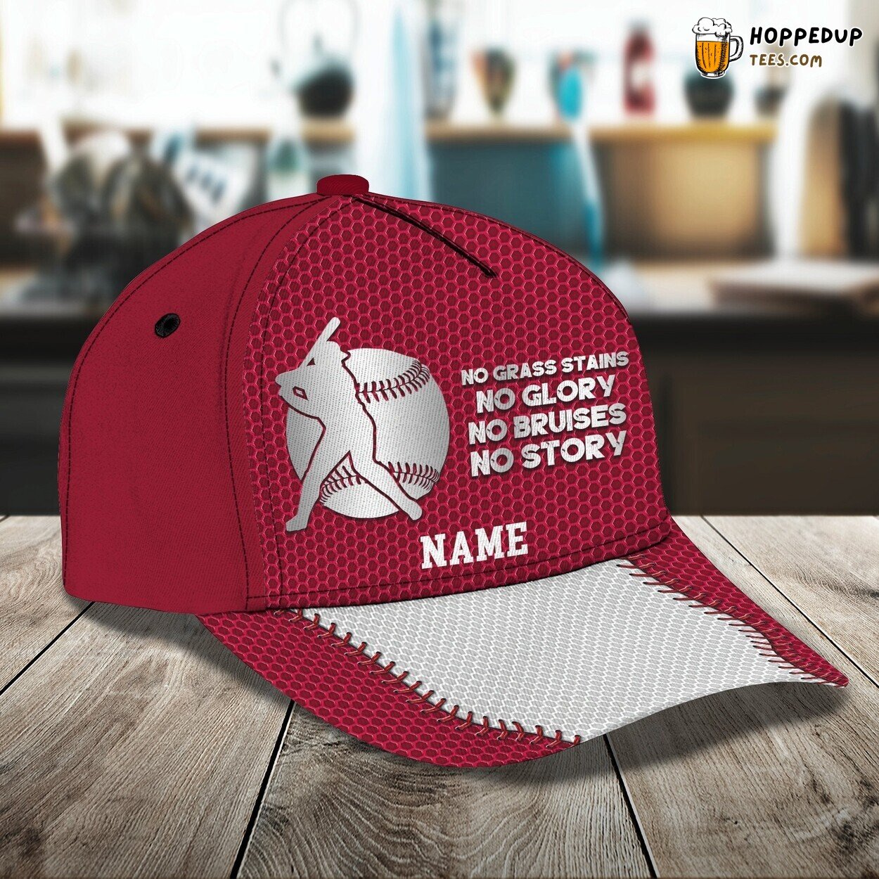 Baseball No Pain Gain Classic 3D Cap Personalized Name Unique Premium Baseball No Pain Gain Classic 3D Cap Personalized Name Unique Premium