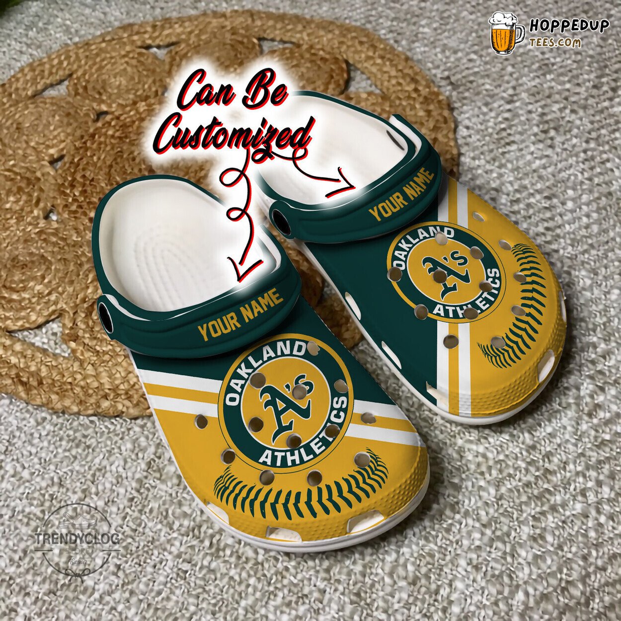 Baseball OAthletics Logo Team Personalized Clog Shoes Unique Comfortable