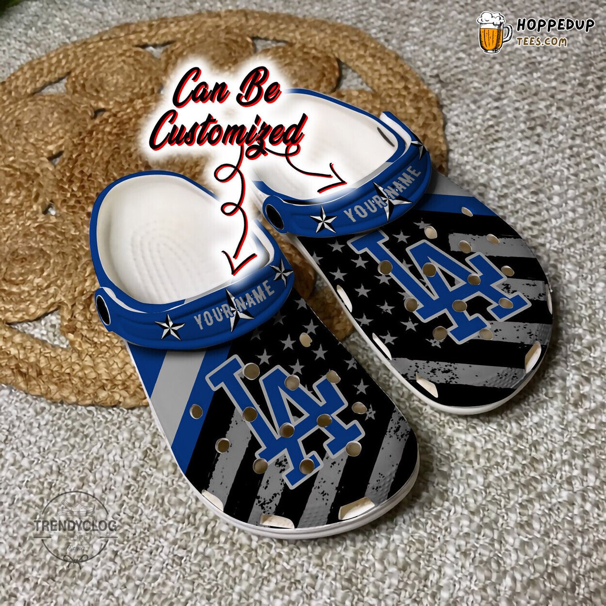 Baseball Personalized Dodgers Comfortable Unique Clog Shoes Design