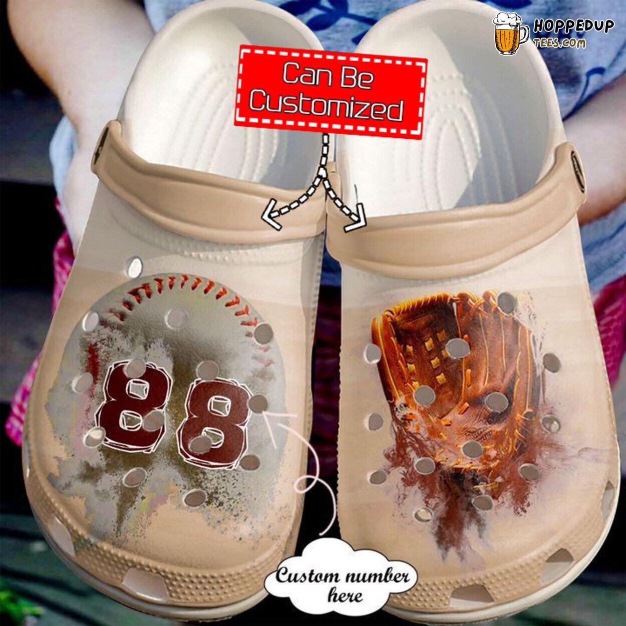 Baseball Personalized Vintage Theme Classic Comfortable Clog Shoes Unique