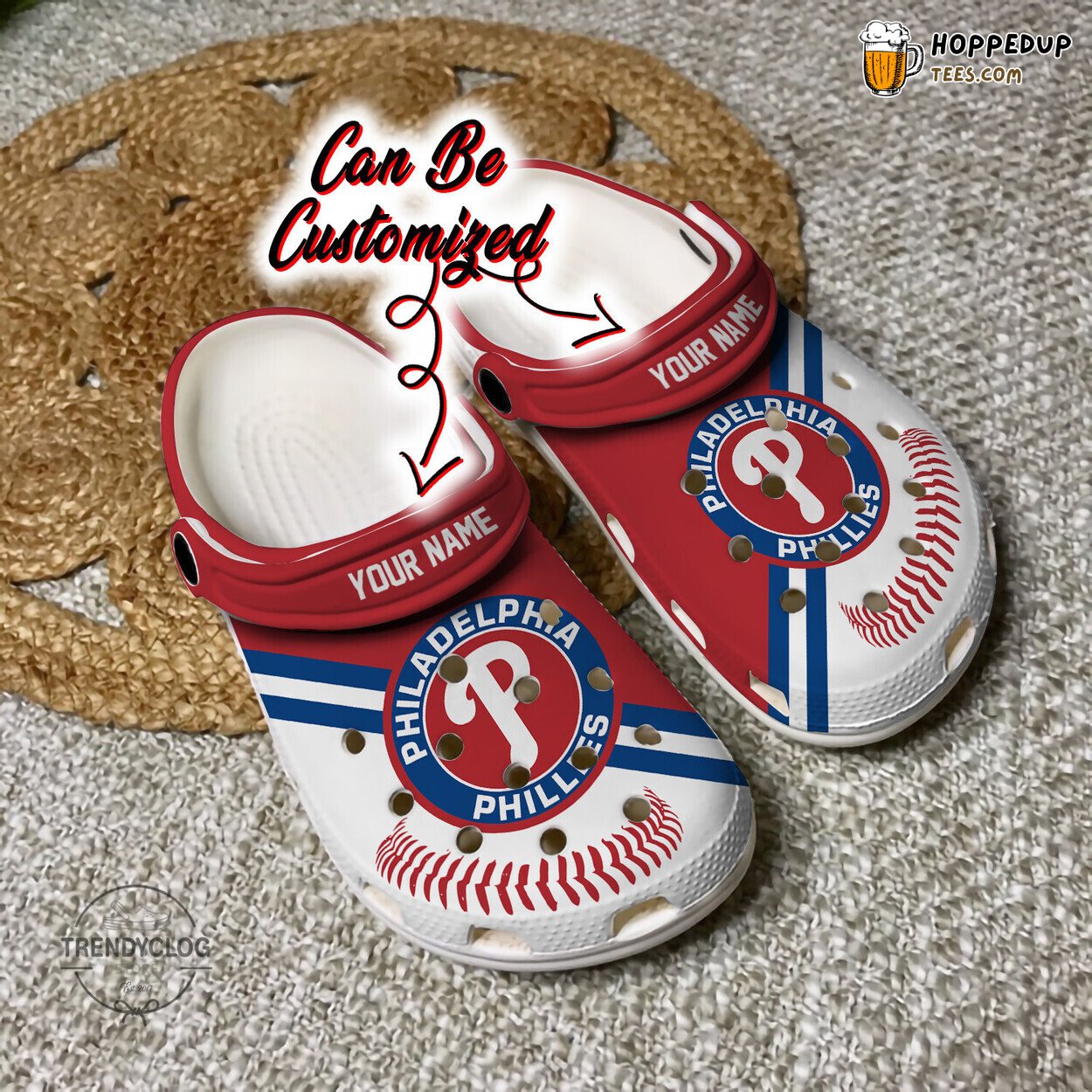 Baseball PPhillies Logo Team Personalized Comfortable Unique Clogs