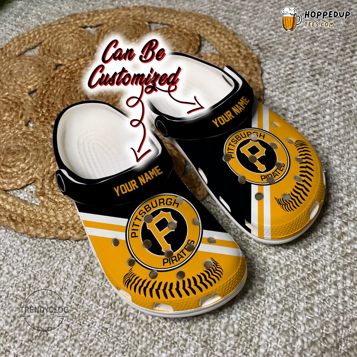 Baseball PPirates Logo Team Personalized Comfortable Unique Clogs