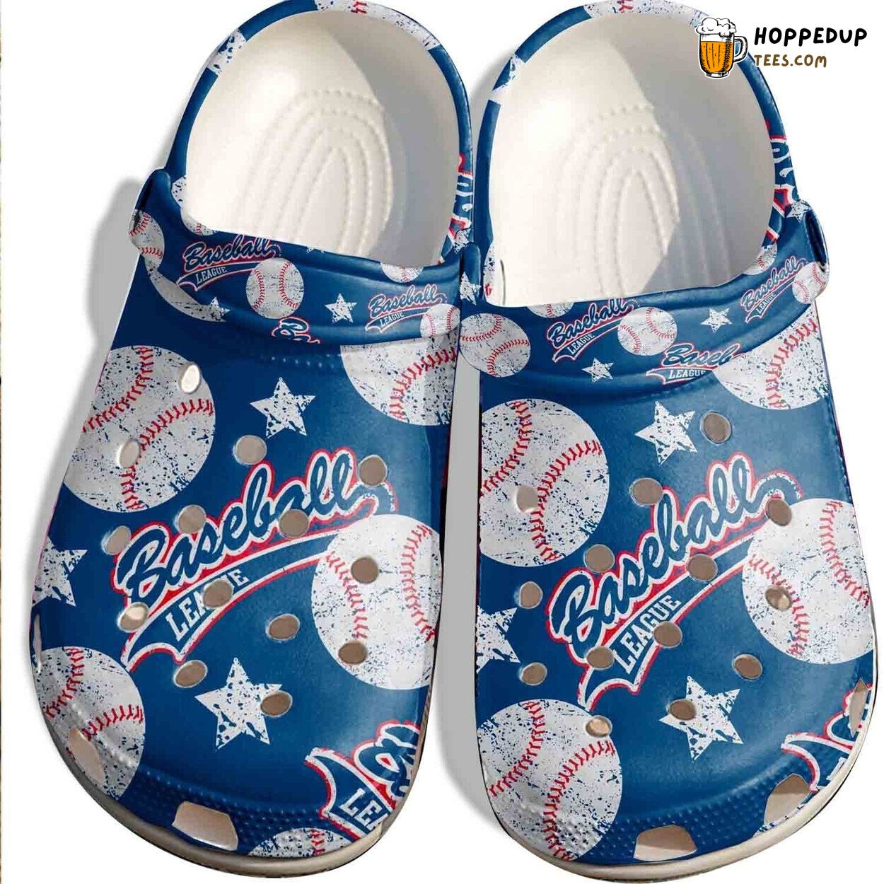 Baseball Sky Theme Batter Funny League Custom Design Clogs Footwear