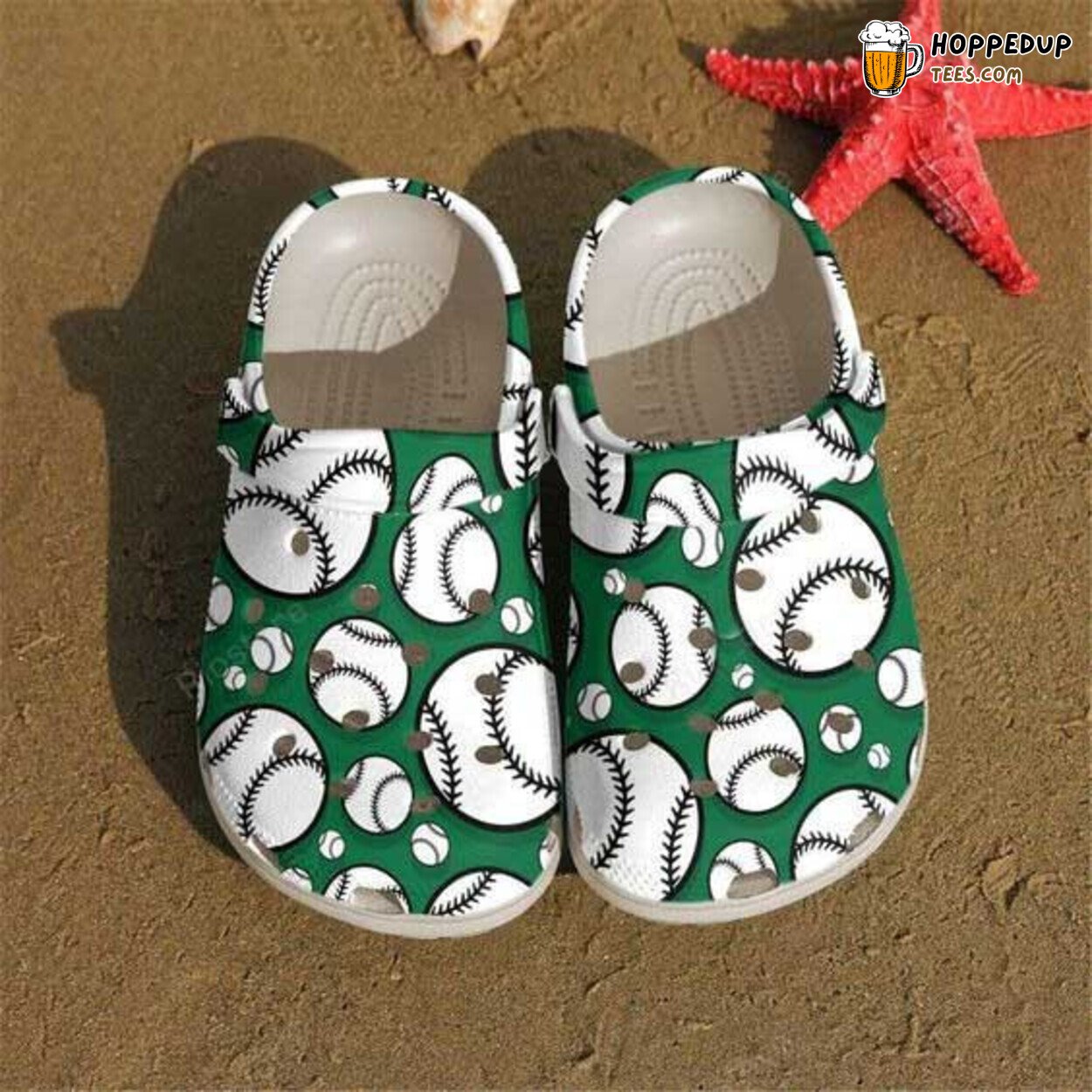 Baseball Sport Lover Gift Themed Comfortable Rubber Clog Shoes