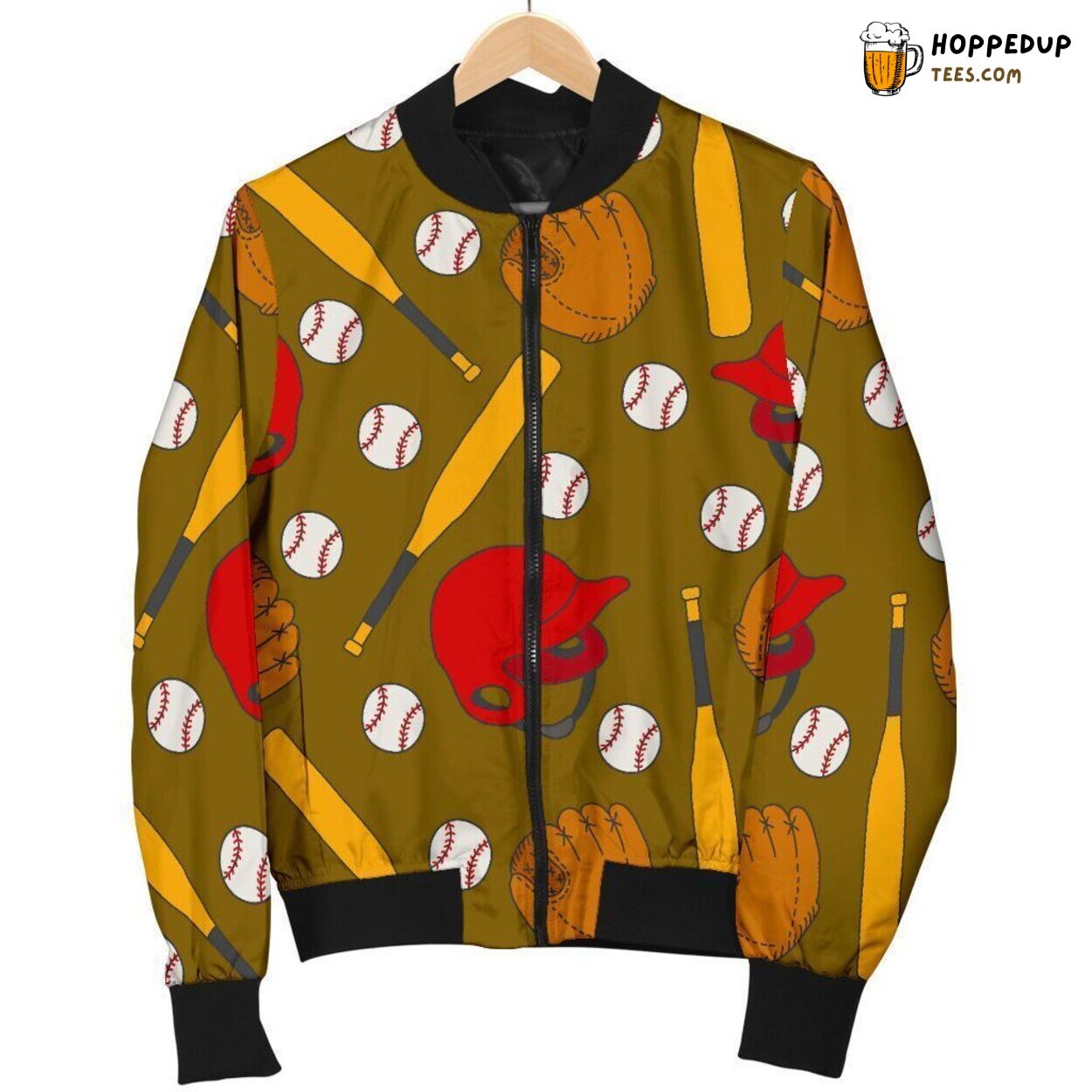 Baseball Sportive Passion Men’s Bomber Jacket Game Day Design Tribute Display Baseball Sportive Passion Men’s Bomber Jacket Game Day Design Tribute Display