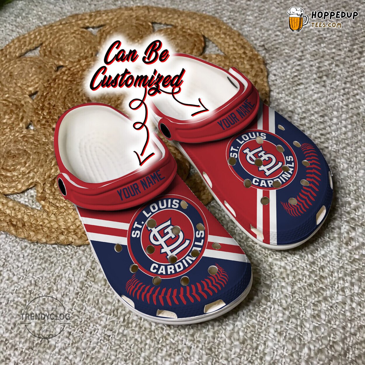 Baseball StL Cardinals Logo Team Personalized Comfortable Clogs
