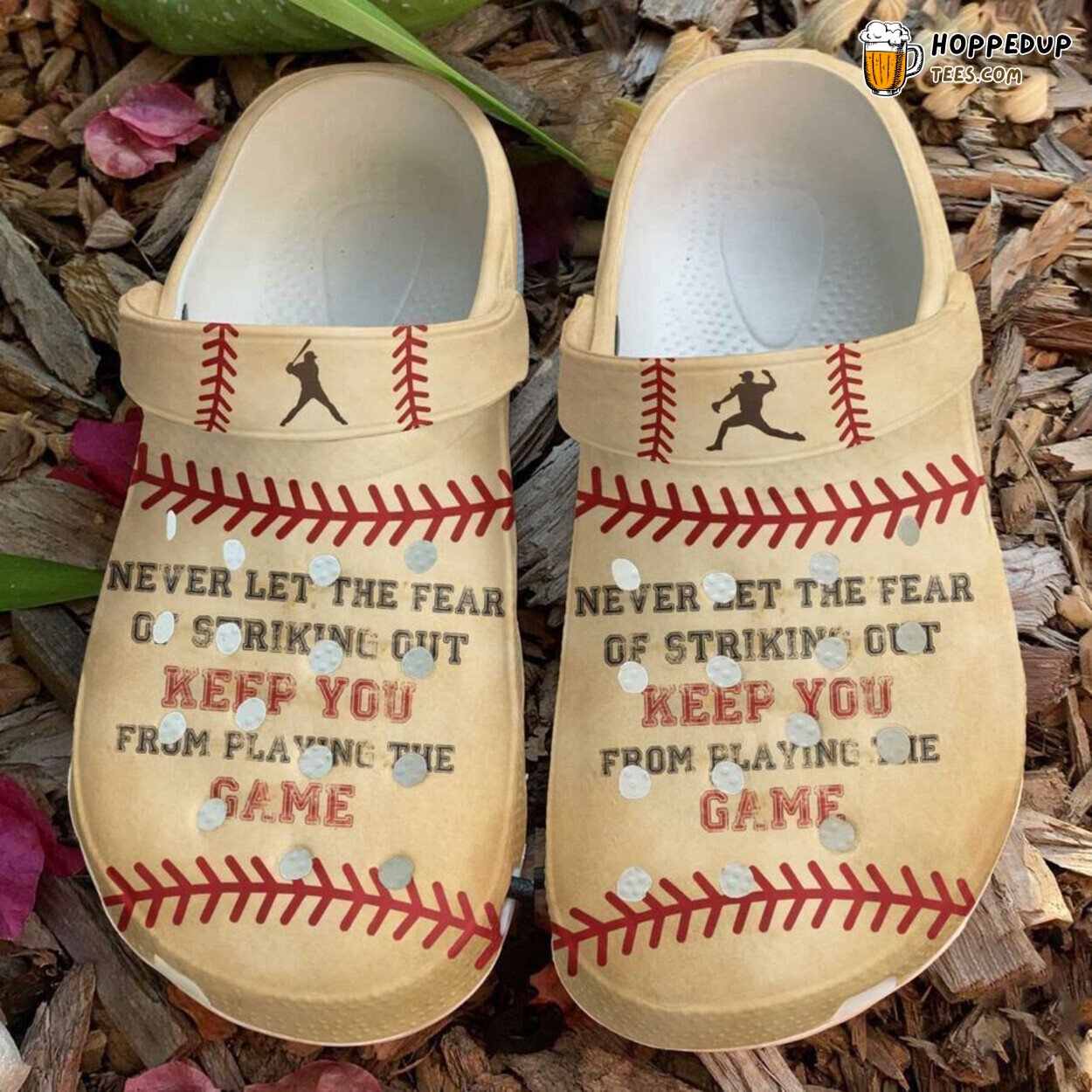 Baseball Striking Out Classic Comfortable Stylish Clogs Shoes Fun