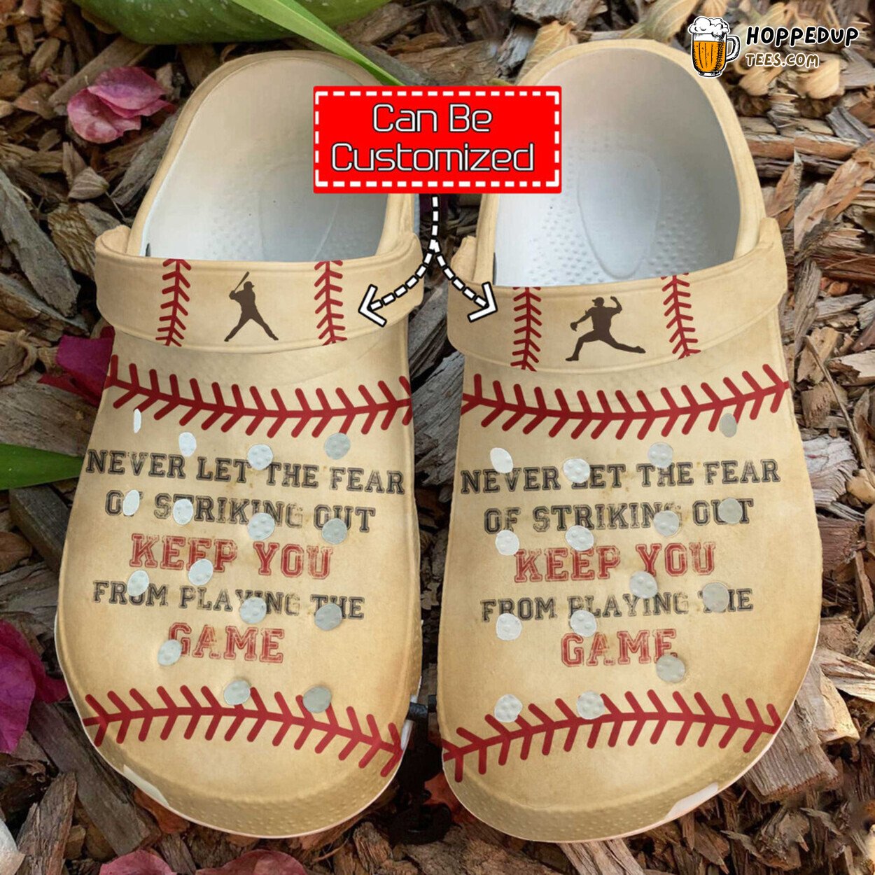 Baseball Striking Out Themed Comfortable Unique Stylish Clog Shoes