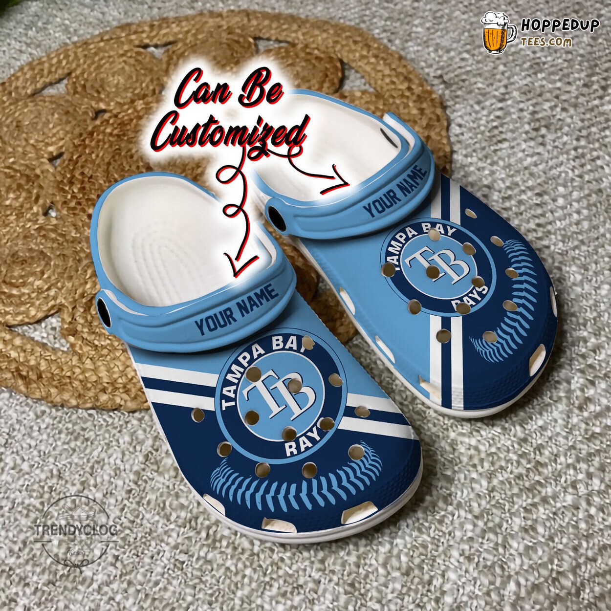 Baseball TB Rays Logo Team Personalized Comfortable Unique Clogs