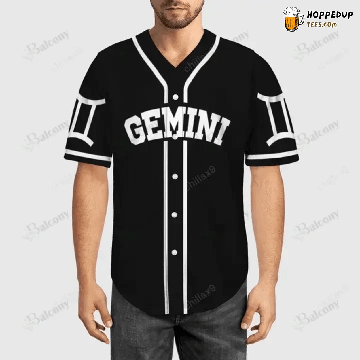 Baseball Tee Awesome zodiac Gemini Baseball Jersey