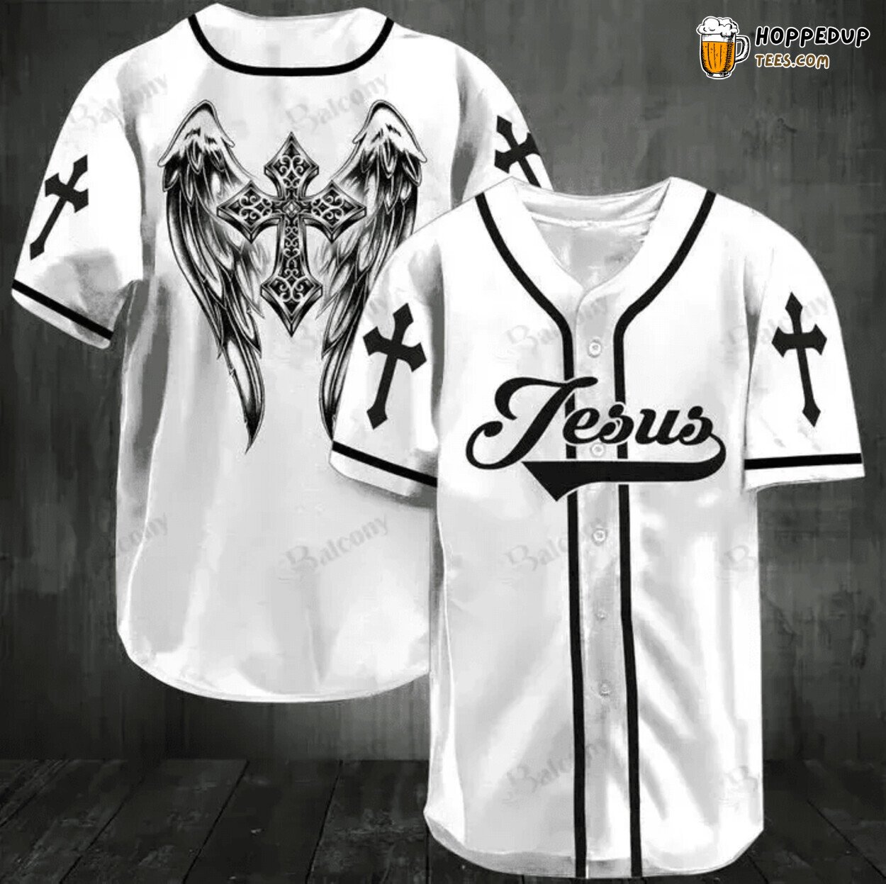 Baseball Tee Jesus Beautiful wings Baseball Jersey