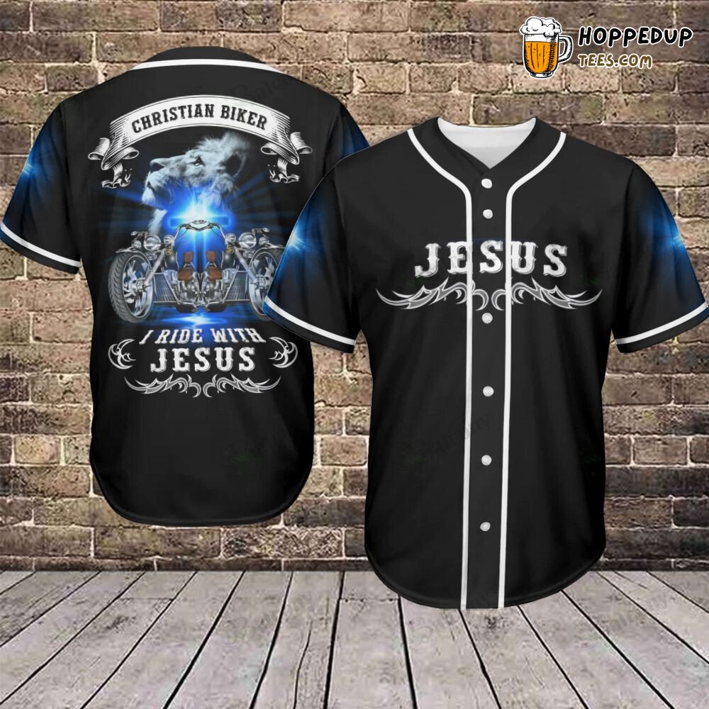 Baseball Tee Jesus Christian Biker Baseball Jersey