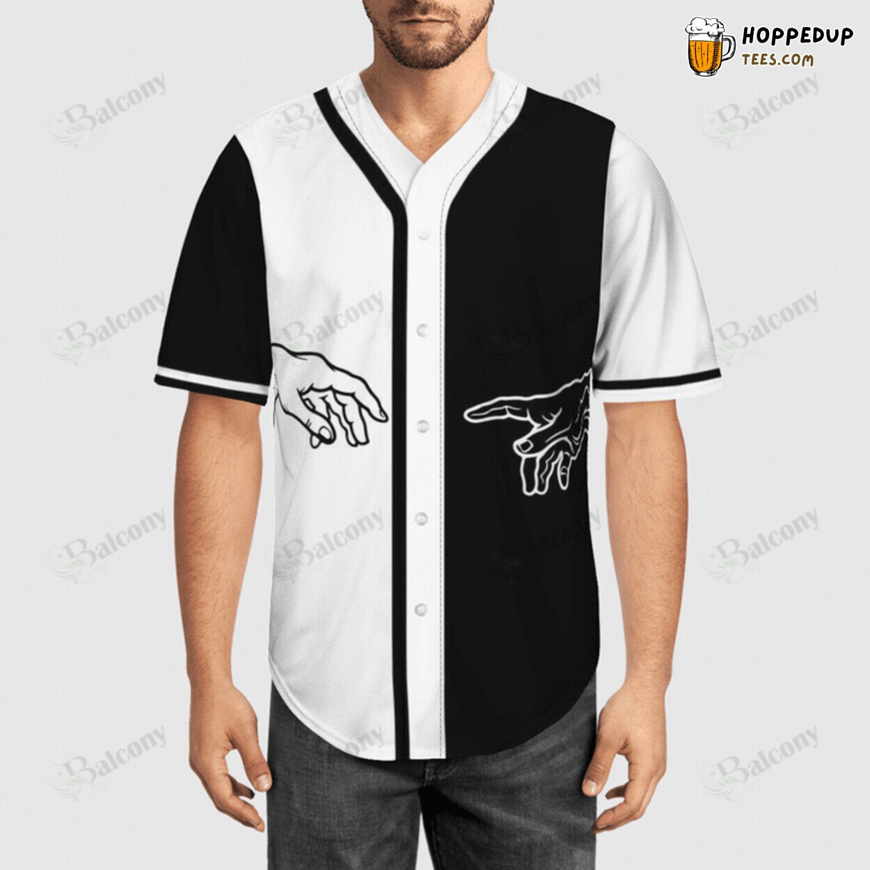 Baseball Tee Jesus Hands reaching out Baseball Jersey