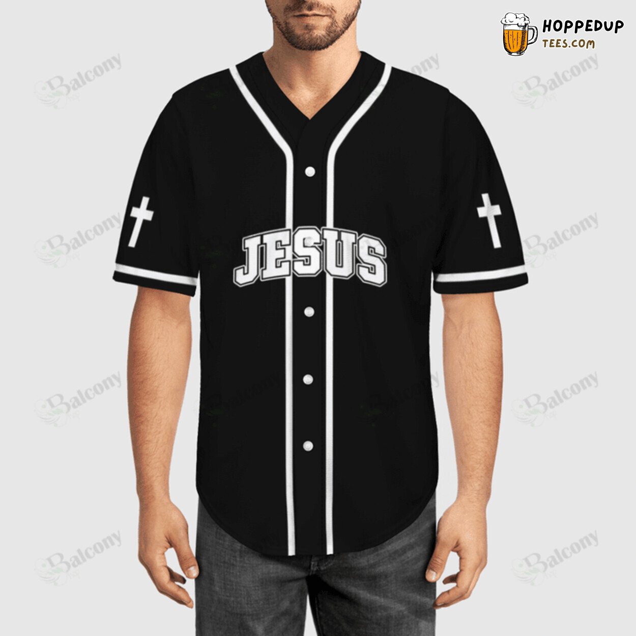 Baseball Tee Jesus has my back Baseball Jersey